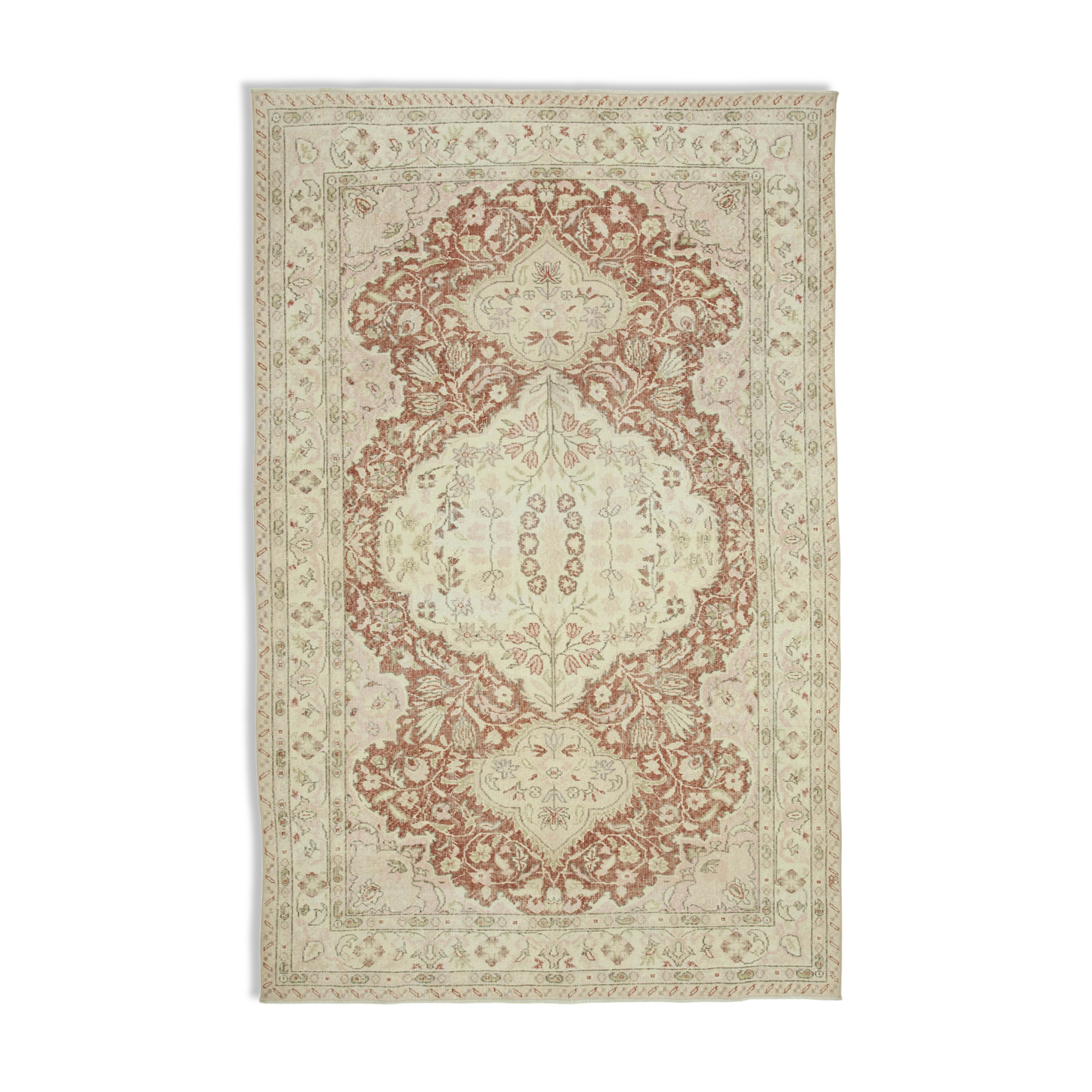 Handmade Contemporary Oriental Beige Carpet 194 cm x 300 cm - 36744