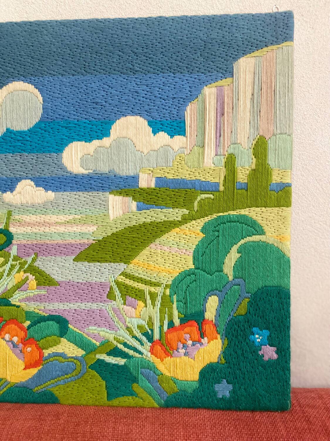 Colorful vintage tapestry