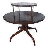 Mahogany two tier dumbwaiter table