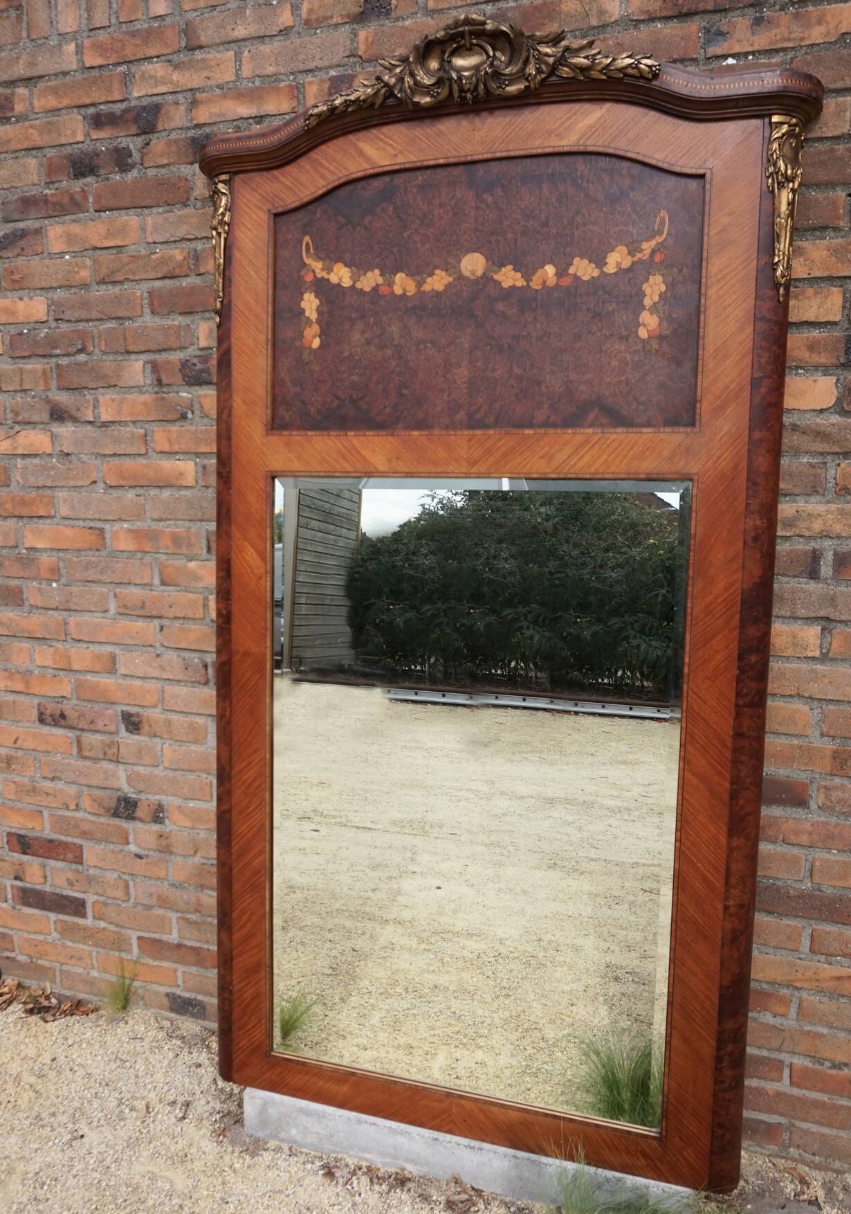 Large 19th Century French Fireplace Mirror