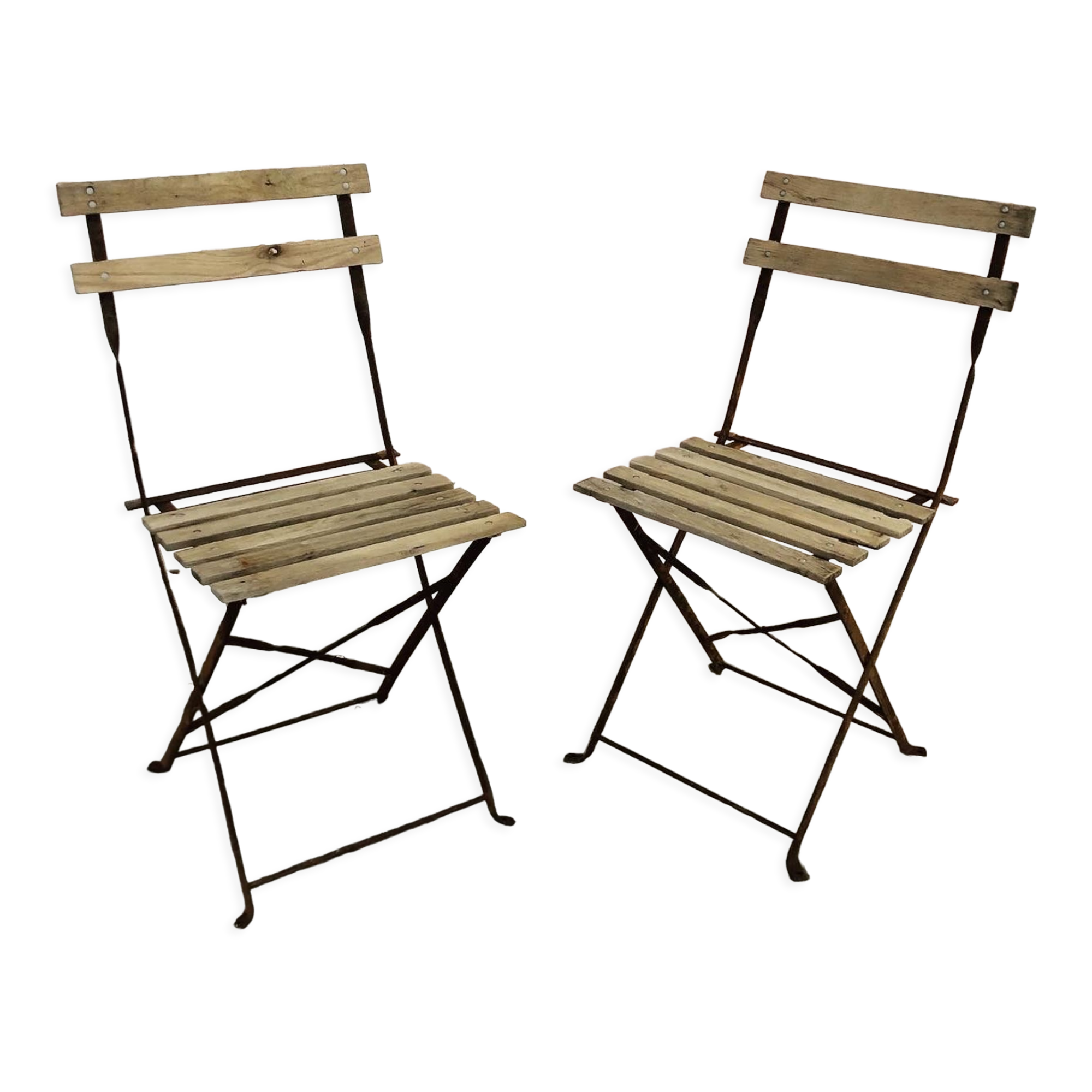 Pair of folding chairs