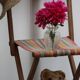 Old wooden folding chair