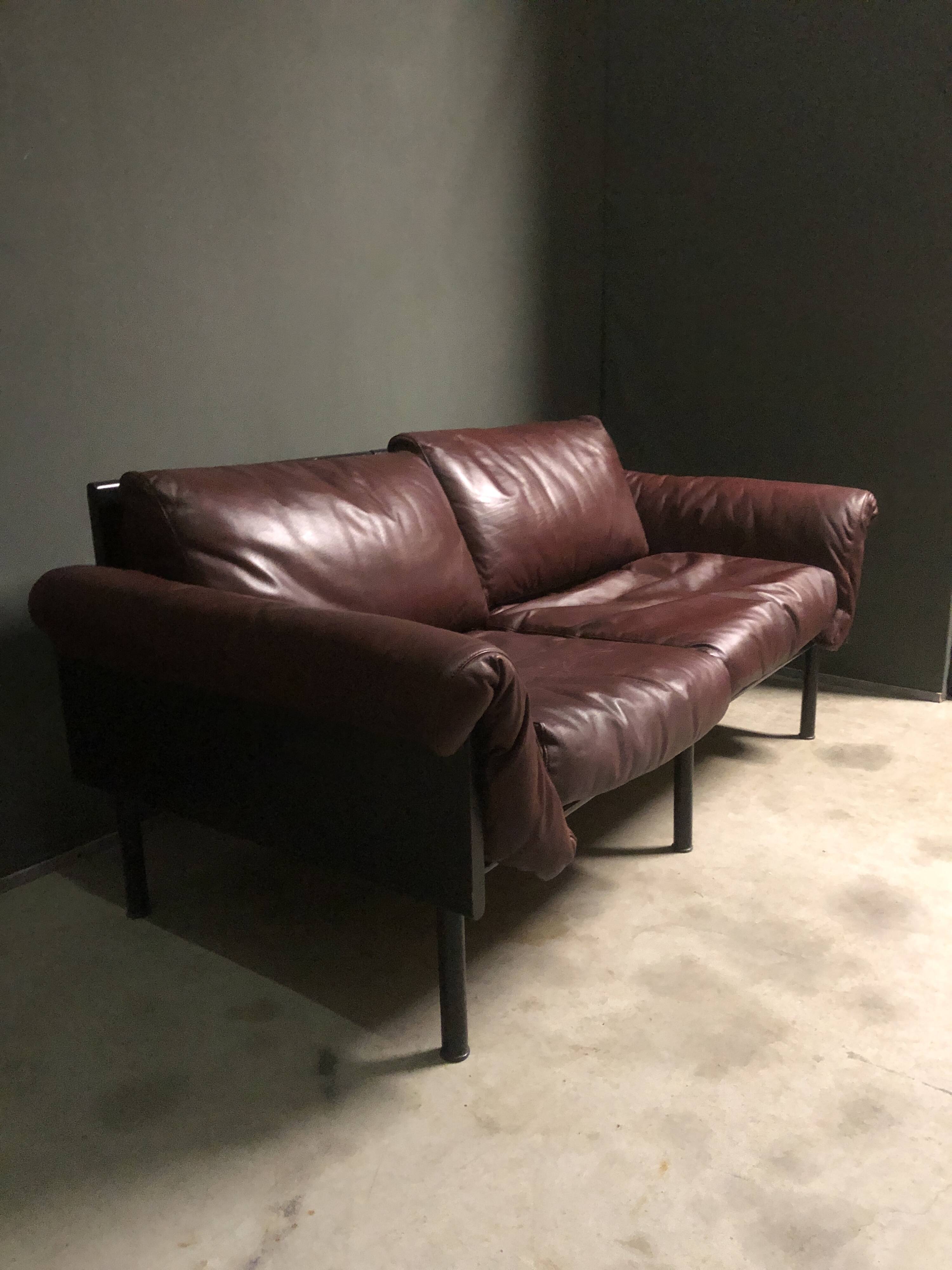 2-seater 'ateljee' sofa by yrjö kukkapuro for haimi finland, 1960s