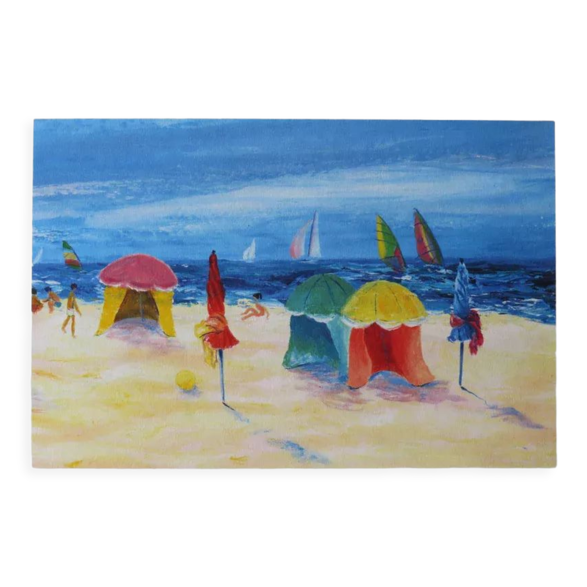 Painting "activities at the beach"