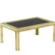 House Iiwans pair of pieces of sofa in gilded brass, 1970s