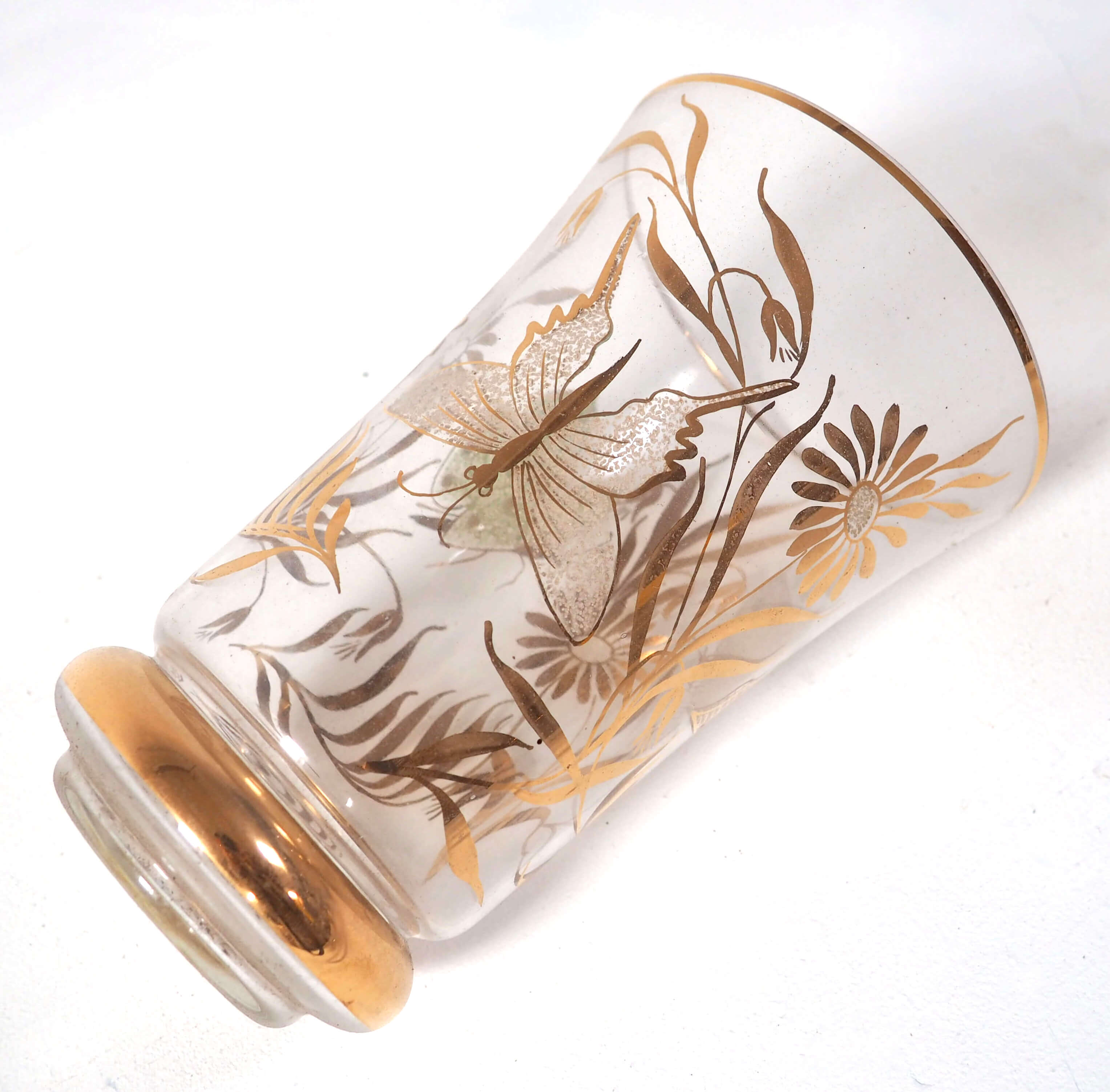 Butterfly glass vase