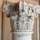 Pair of Carrara marble columns, 214 cm high, circa 1880