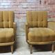 Paire de fauteuils cannage 1960"