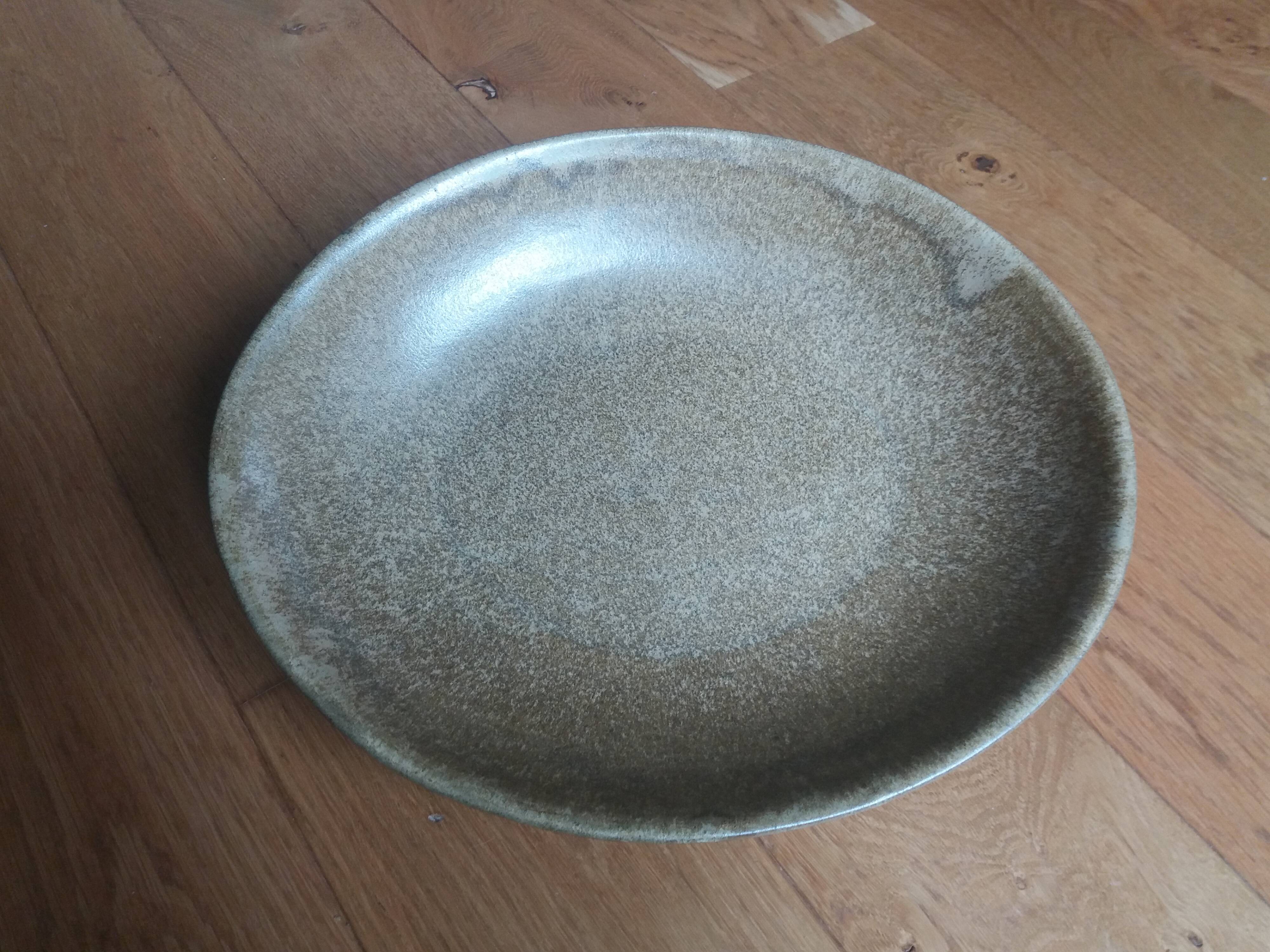 Stoneware salad bowl 35x30 cm