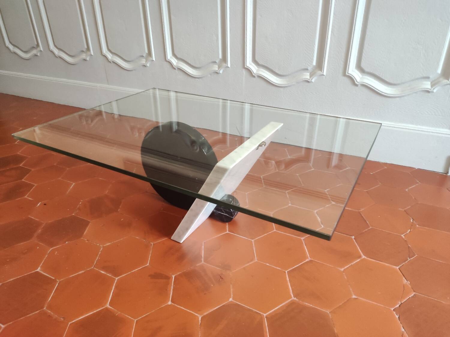 Italian marble coffee table from the 80s