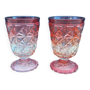 Paire de verres en cristal