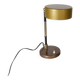 Chrome and ruby brass table lamp in the style of Oscar Torlasco, 1960s.