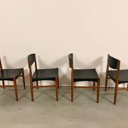 4x Scandinavian Teak Chairs by Grete Jalk MidCentury 60s