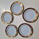 Dessert plates, fine porcelain, Arc de Triomphe, The Imperial Table