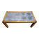 Jacques Blin coffee table in glazed ceramic, oak wood French Riviera 1960 Vintage