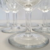 6 Baccarat Crystal Water Glasses, Casino model.