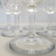 Set de 6 verres a eau en cristal de Baccarat modèle casino.