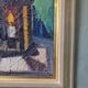 1959 Mid-Century Modern Swedish "Still Life With Lamp" Vintage Oil Painting, Framed