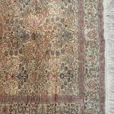 Vintage Turkish Silk Rug, 180x116 cm, Kayseri, Pink Blue Green, Handmade