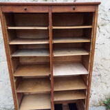 Double curtain cabinet