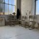 Trio de chaises Tubax 1950