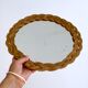 Miroir en rotin 30cm