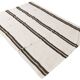 5x7 Turkish Hand-Woven Beige & Brown Striped Kilim Carpet, 144x202Cm