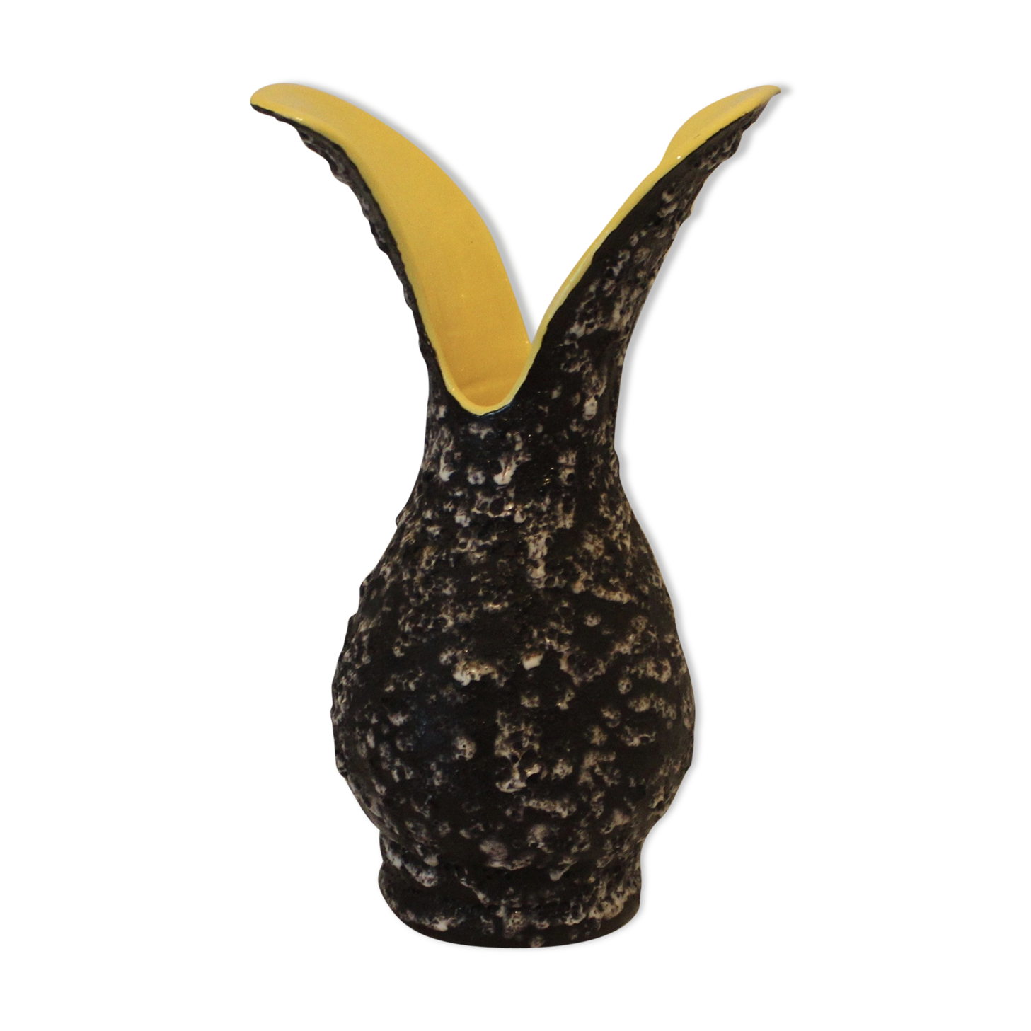 Vase en céramique Lunetta Vallauris 1950