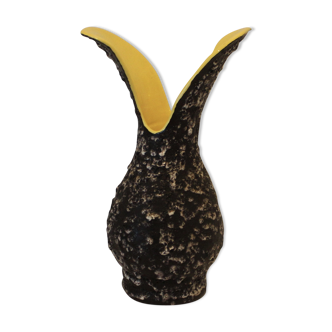 Lunetta Vallauris 1950 ceramic vase