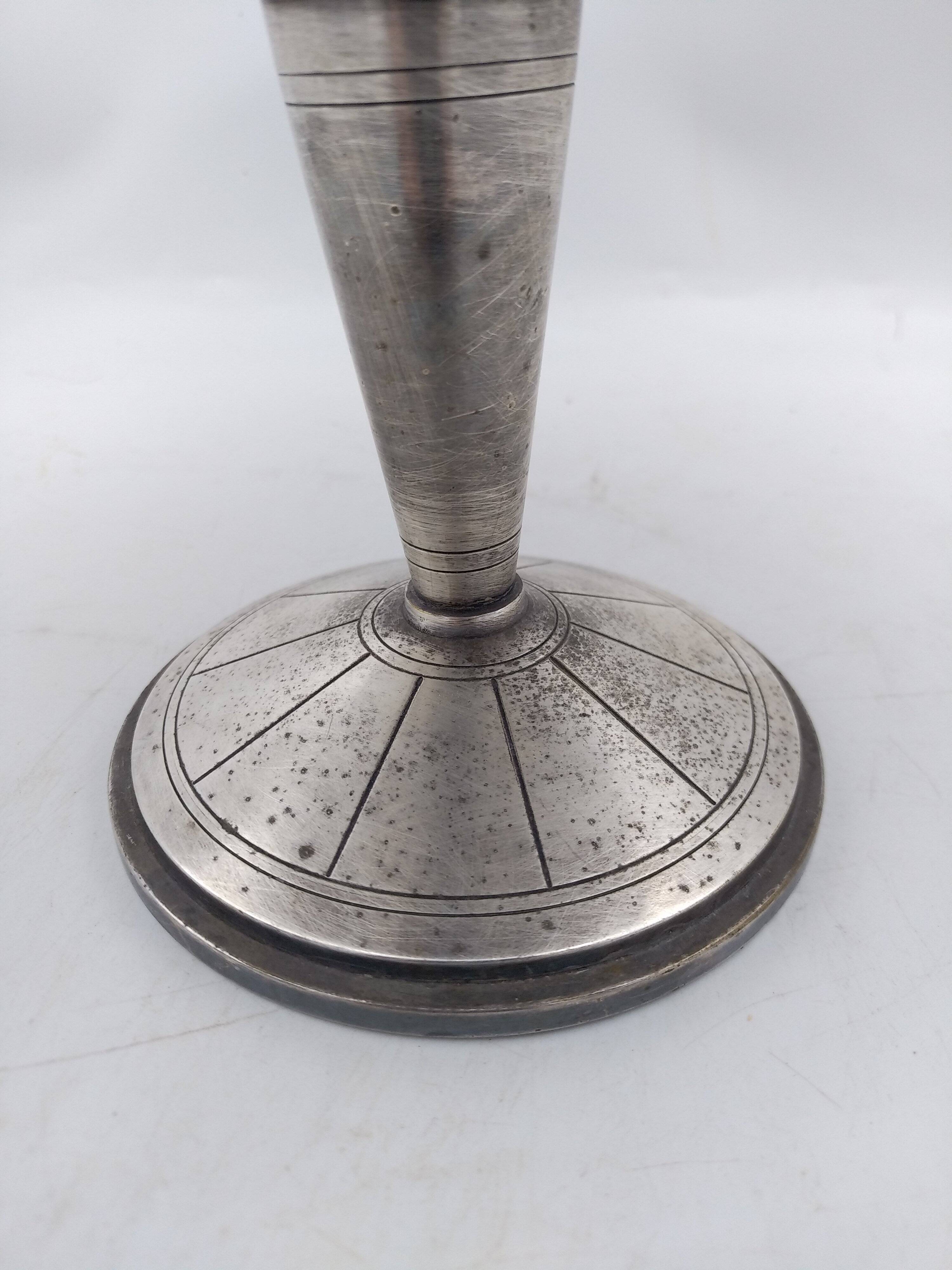 Art Deco metal cup.