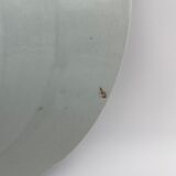 Plate in porcelain blue and white china xviii floral decoration