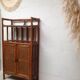 Buffet vintage bois et cannage rotin