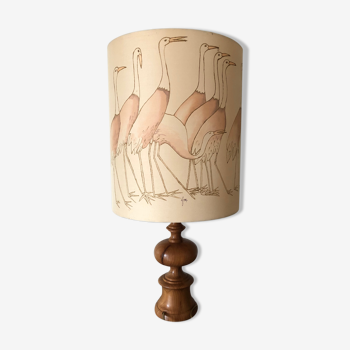 Vintage lamp and lampshade