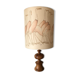 Vintage lamp and lampshade