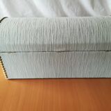 Vintage wood and fabric box