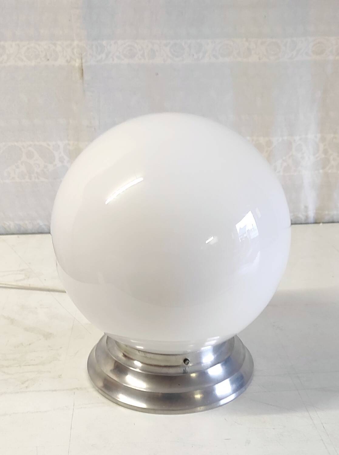 Bauhaus globe opaline ceiling light - early 20th century