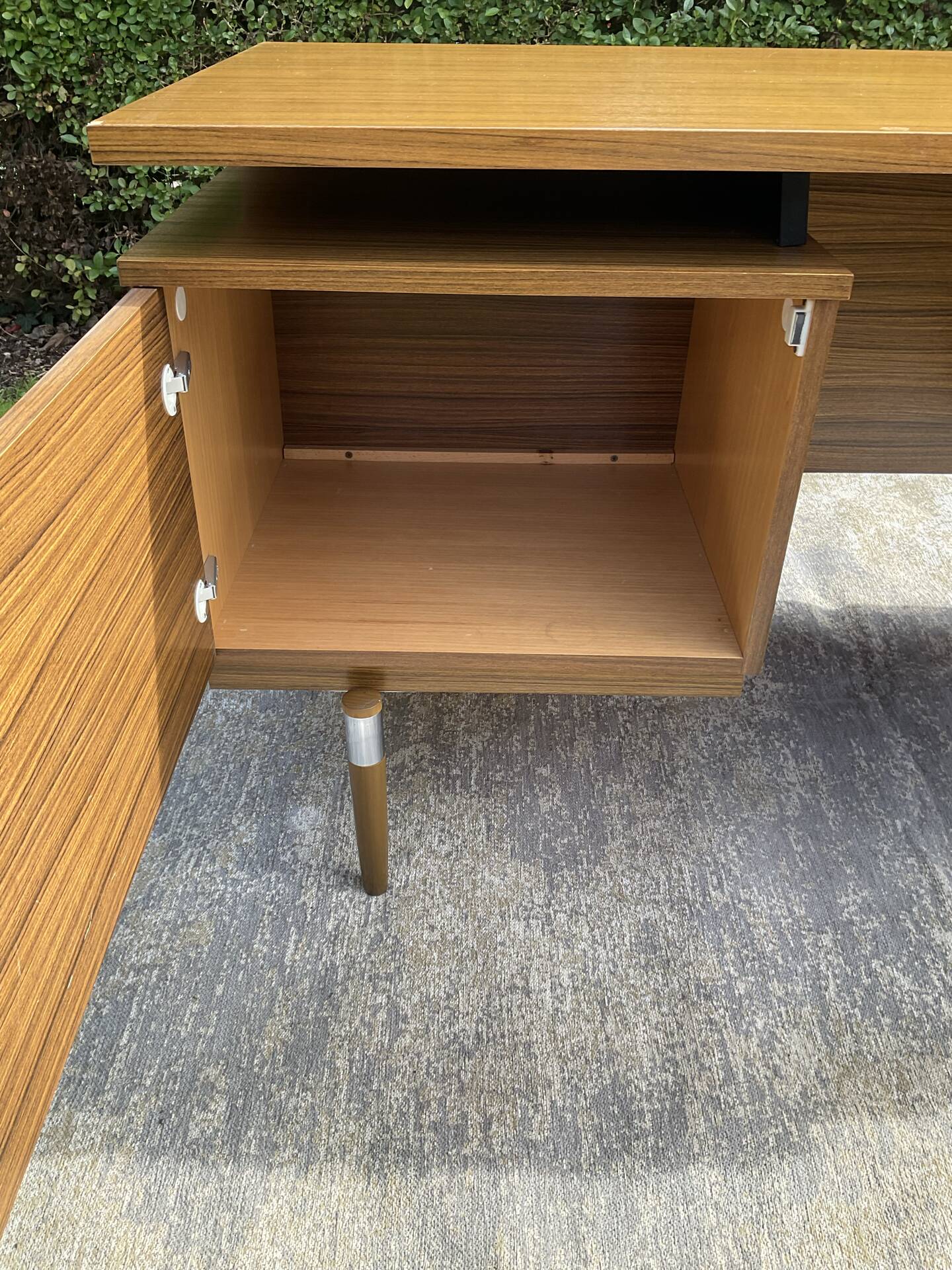Vintage double-sided executive desk from the 1960s.