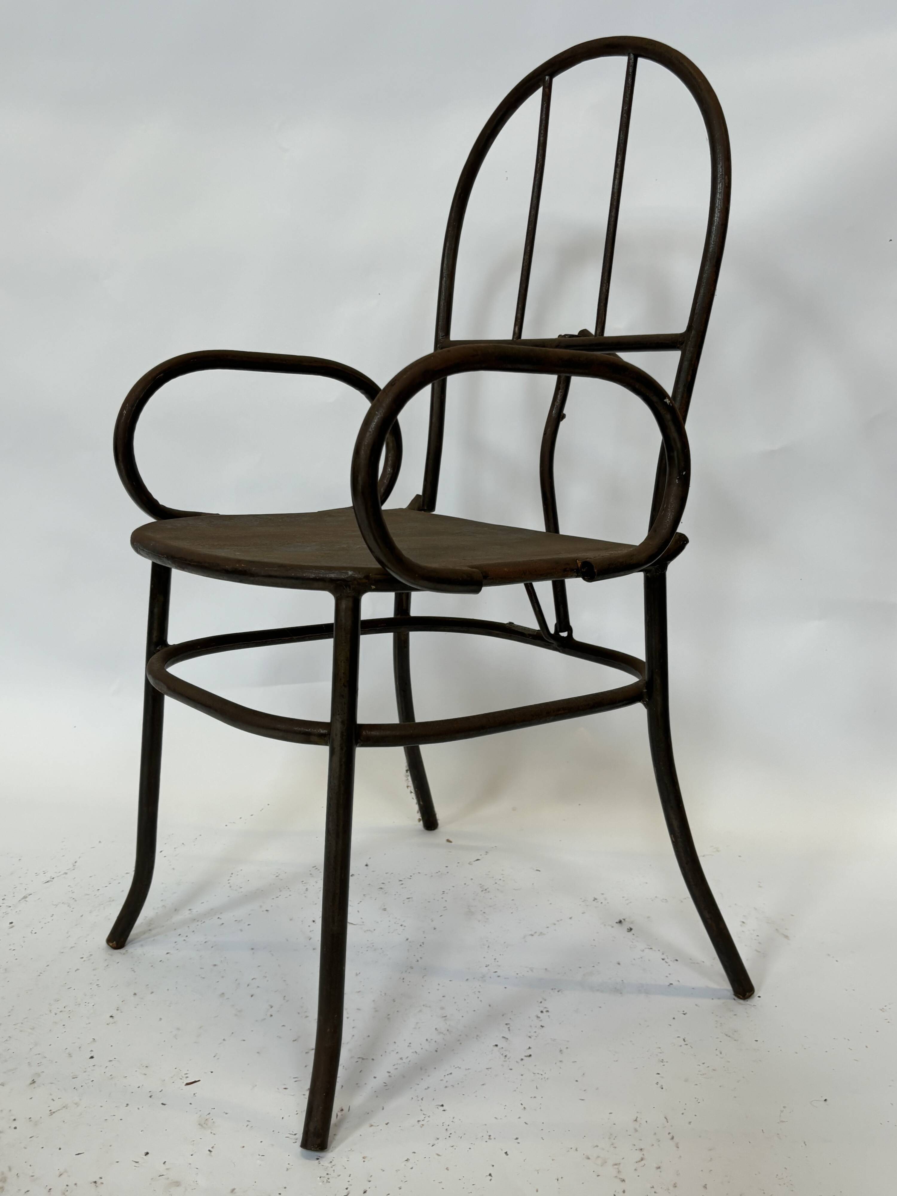 Vintage industrial chair work chair man cave design chair