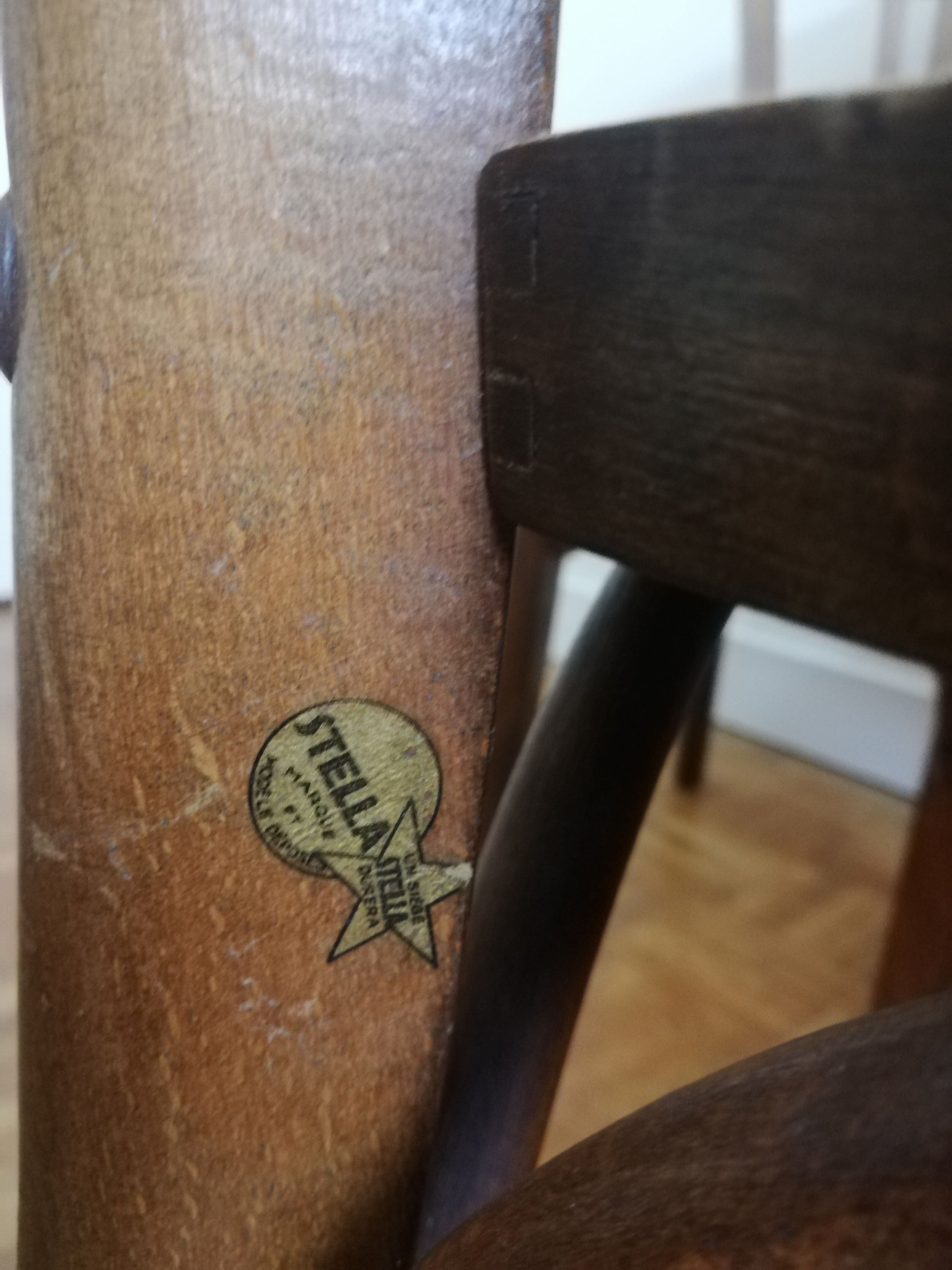 Suite of 6 chairs bistro Luterma for Stella