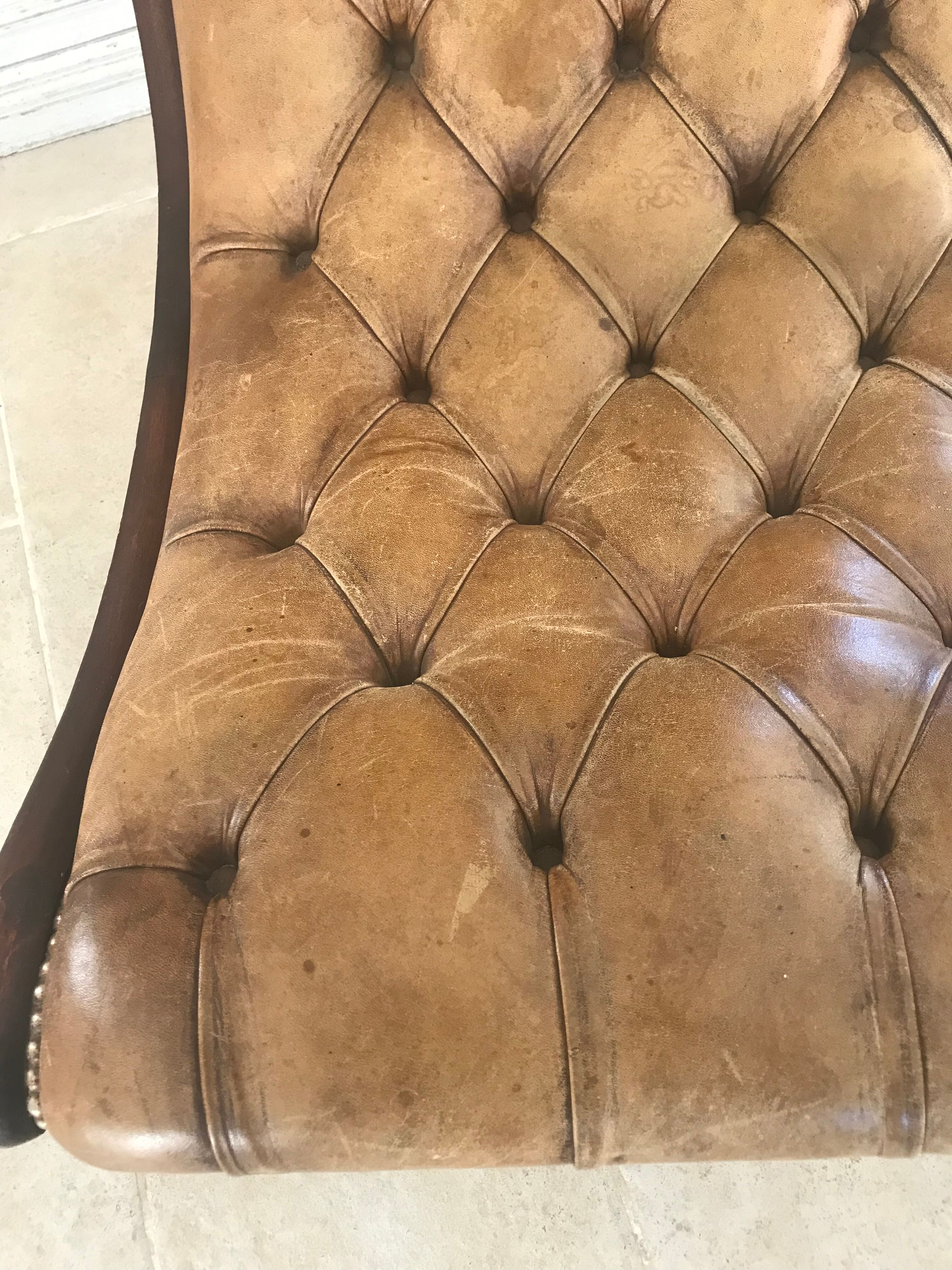 Chesterfield leather chair