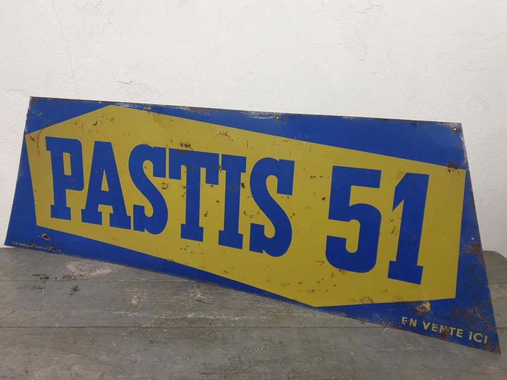 BISTROT - SHEET ADVERTISING - ADVERTISING PASTIS 51