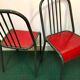 Paire chaises industrielles vintage