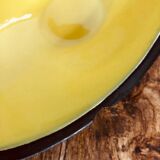 Elchinger yellow and black ceramic bowl. 1950s