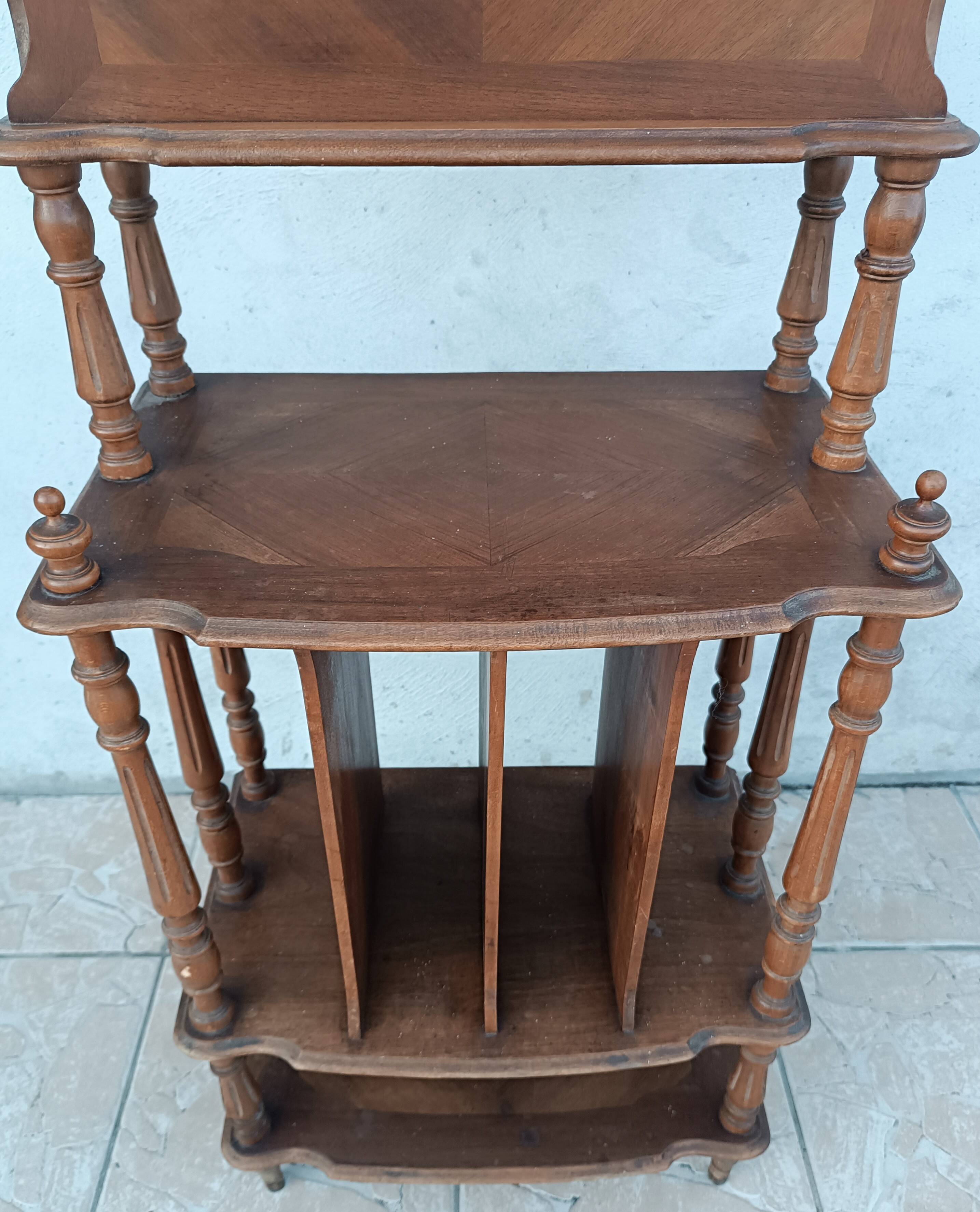 Walnut music cabinet