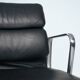 Bureau Eames Softpad marron, chaise EA418 Herman Miller, années 1980