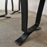 Pair of ceramic and metal nesting tables 1970