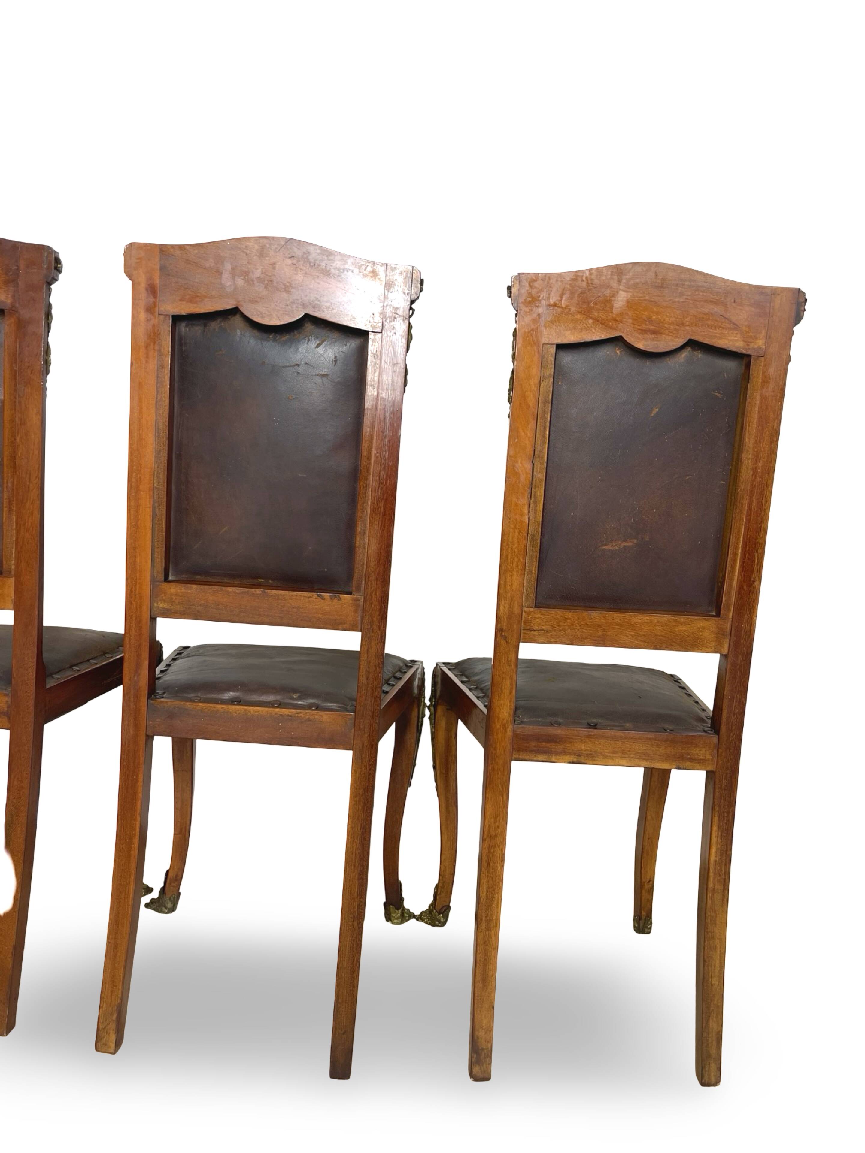 Italian art deco dining chairs 1920s
