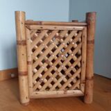 Cache pot large square bamboo