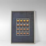 Affiche lithographique d'art moderne italien des années 1970 créée par Angela Trapani