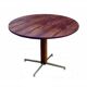 Table à manger Jorge Zalszupin ronde extensible palissandre jacaranda 1960